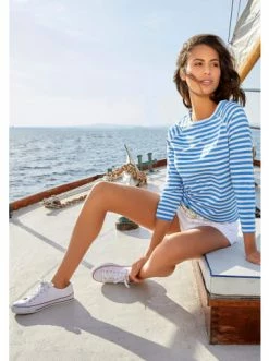 Bekleidung H.I.S 3/4-Arm-Shirt In Blau, Grau Günstig Kaufen -HIS SHOP h i s 3 4 arm shirt in blau grau 3