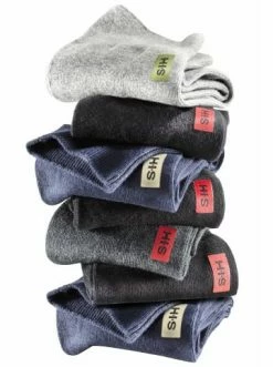 Bekleidung H.I.S Basicsocken In Schwarz, Grau-meliert, Anthrazit, Marine Günstig Kaufen