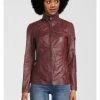 Bekleidung H.I.S Bikerjacke Lederjacke Mit Stehkragen In BORDO Günstig Kaufen