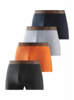 Bekleidung H.I.S Boxer In Anthrazit-meliert, Orange, Grau-meliert, Schwarz Günstig Kaufen