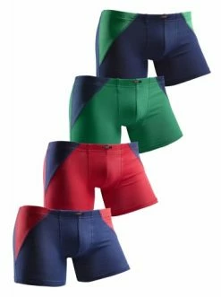 Bekleidung H.I.S Boxer In Marine-grün, Grün-marine, Rot-marine, Marine-rot Günstig Kaufen