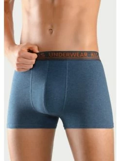 Bekleidung H.I.S Boxer In Navy, Blau-meliert, Grau-meliert, Schwarz Günstig Kaufen -HIS SHOP h i s boxer in navy blau meliert grau meliert schwarz 3