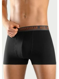 Bekleidung H.I.S Boxer In Navy, Blau-meliert, Grau-meliert, Schwarz Günstig Kaufen -HIS SHOP h i s boxer in navy blau meliert grau meliert schwarz 4