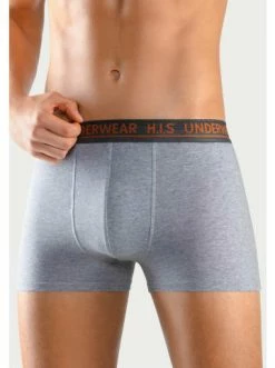 Bekleidung H.I.S Boxer In Navy, Blau-meliert, Grau-meliert, Schwarz Günstig Kaufen -HIS SHOP h i s boxer in navy blau meliert grau meliert schwarz 5