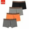Bekleidung H.I.S Boxer In Orange, Anthrazit-meliert, Schwarz, Grau-meliert Günstig Kaufen