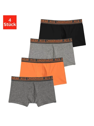 Bekleidung H.I.S Boxer In Orange, Anthrazit-meliert, Schwarz, Grau-meliert Günstig Kaufen 1 Bekleidung H.I.S Boxer In Orange, Anthrazit-meliert, Schwarz, Grau-meliert Günstig Kaufen