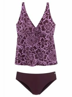 Outdoor & Sport H.I.S Bügel-Tankini In Lila-bedruckt Günstig Kaufen