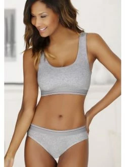 Bekleidung H.I.S Bustier In Schwarz, Grau-meliert Günstig Kaufen -HIS SHOP h i s bustier in schwarz grau meliert 2