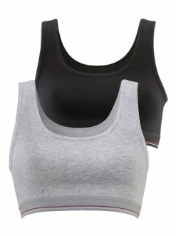 Bekleidung H.I.S Bustier In Schwarz, Grau-meliert Günstig Kaufen