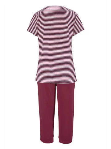 Umstands- & Stillmode H.I.S Capri-Pyjama In Bordeaux-gestreift Günstig Kaufen 2 Umstands- & Stillmode H.I.S Capri-Pyjama In Bordeaux-gestreift Günstig Kaufen – Bild 2