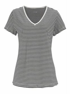 Umstands- & Stillmode H.I.S Capri-Pyjama In Schwarz-gestreift Günstig Kaufen -HIS SHOP h i s capri pyjama in schwarz gestreift 4