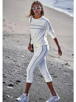 Bekleidung H.I.S Caprihose In Ecru Günstig Kaufen -HIS SHOP h i s caprihose in ecru 3