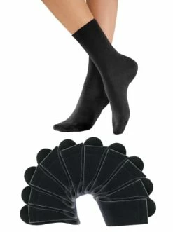 Bekleidung H.I.S Freizeitsocken In 10x Schwarz Günstig Kaufen