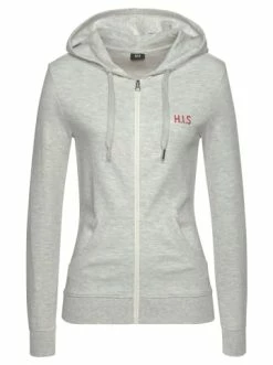 Outdoor & Sport H.I.S Kapuzensweatjacke In Grau-meliert Günstig Kaufen
