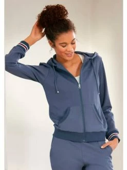 Outdoor & Sport H.I.S Kapuzensweatjacke In Jeansblau Günstig Kaufen -HIS SHOP h i s kapuzensweatjacke in jeansblau 2