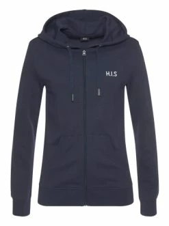 Outdoor & Sport H.I.S Kapuzensweatjacke In Marine Günstig Kaufen