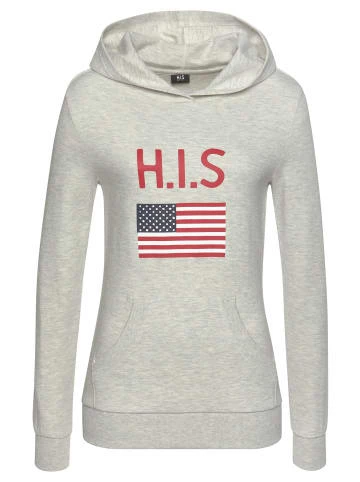 Bekleidung H.I.S Kapuzensweatshirt In Grau-meliert Günstig Kaufen 1 Bekleidung H.I.S Kapuzensweatshirt In Grau-meliert Günstig Kaufen