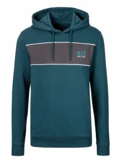 Bekleidung H.I.S Kapuzensweatshirt In Petrol-anthrazit Günstig Kaufen