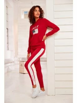 Bekleidung H.I.S Kapuzensweatshirt In Rot Günstig Kaufen -HIS SHOP h i s kapuzensweatshirt in rot 2