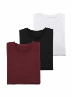 Bekleidung H.I.S Kurzarmshirt In Bordeaux, Schwarz, Weiß Günstig Kaufen