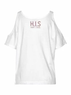 Bekleidung H.I.S Kurzarmshirt In Weiß Günstig Kaufen -HIS SHOP h i s kurzarmshirt in weiss 2