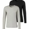 Outdoor & Sport H.I.S Langarmshirt In Grau-meliert, Schwarz Günstig Kaufen