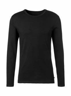 Outdoor & Sport H.I.S Langarmshirt In Grau-meliert, Schwarz Günstig Kaufen -HIS SHOP h i s langarmshirt in grau meliert schwarz 2