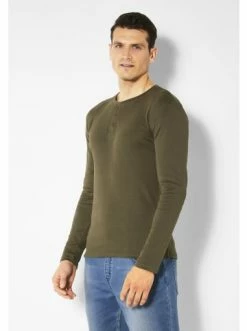 Outdoor & Sport H.I.S Langarmshirt In Khaki Günstig Kaufen -HIS SHOP h i s langarmshirt in khaki 3