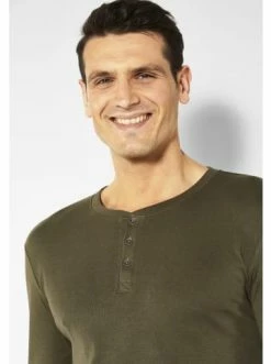 Outdoor & Sport H.I.S Langarmshirt In Khaki Günstig Kaufen -HIS SHOP h i s langarmshirt in khaki 4