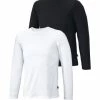 Bekleidung H.I.S Langarmshirts 2er Pack In Schwarz/Weiß Günstig Kaufen