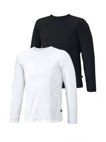 Bekleidung H.I.S Langarmshirts 2er Pack In Schwarz/Weiß Günstig Kaufen 1 Bekleidung H.I.S Langarmshirts 2er Pack In Schwarz/Weiß Günstig Kaufen