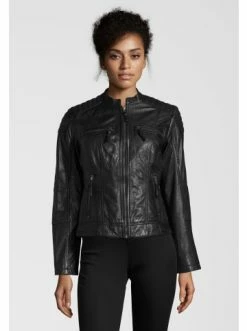 Bekleidung H.I.S Lederjacke Lederjacke "SALINA" In BLACK Günstig Kaufen