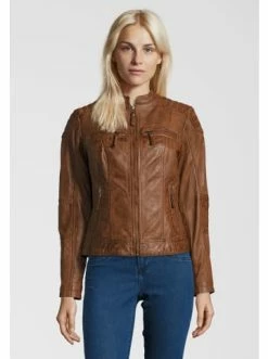 Bekleidung H.I.S Lederjacke Lederjacke "SALINA" In Cognac Günstig Kaufen