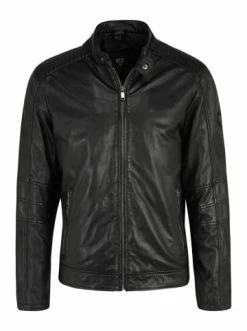 Bekleidung H.I.S Lederjacke Lederjacke "SANTOS HIS" In Schwarz Günstig Kaufen