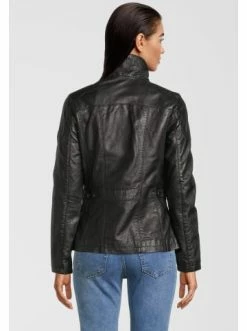 Bekleidung H.I.S Lederjacke Mit Reverskragen In Black Günstig Kaufen -HIS SHOP h i s lederjacke mit reverskragen in black 7