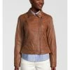 Bekleidung H.I.S Lederjacke Mit Reverskragen In D Cognac Günstig Kaufen