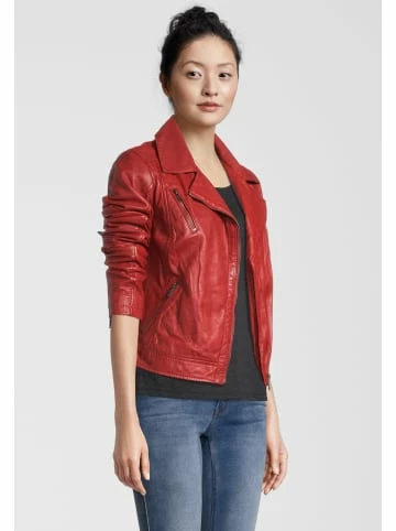 Bekleidung H.I.S Lederjacke Mit Reverskragen In Red Günstig Kaufen 2 Bekleidung H.I.S Lederjacke Mit Reverskragen In Red Günstig Kaufen – Bild 2