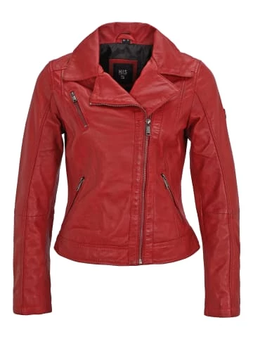 Bekleidung H.I.S Lederjacke Mit Reverskragen In Red Günstig Kaufen 5 Bekleidung H.I.S Lederjacke Mit Reverskragen In Red Günstig Kaufen – Bild 5