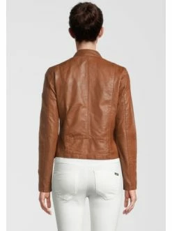 Bekleidung H.I.S Lederjacke Mit Schnalle In D Cognac Günstig Kaufen -HIS SHOP h i s lederjacke mit schnalle in d cognac 2