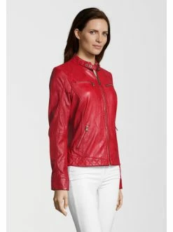 Bekleidung H.I.S Lederjacke SAIMINA In Red Günstig Kaufen