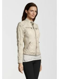 Bekleidung H.I.S Lederjacke SAIMINA In Stone Günstig Kaufen -HIS SHOP h i s lederjacke saimina in stone 3