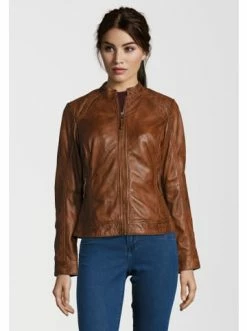 Bekleidung H.I.S Lederjacke SALENA In Cognac Günstig Kaufen