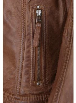 Bekleidung H.I.S Lederjacke SALENA In Cognac Günstig Kaufen -HIS SHOP h i s lederjacke salena in cognac 4