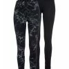 Bekleidung H.I.S Leggings In Schwarz-bedruckt, Schwarz-uni Günstig Kaufen