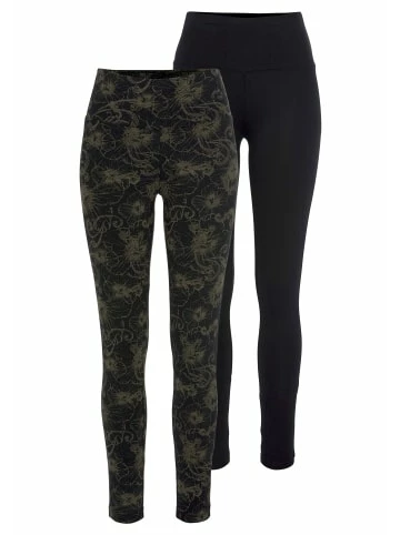 Bekleidung H.I.S Leggings In Schwarz-bedruckt, Schwarz-uni Günstig Kaufen 1 Bekleidung H.I.S Leggings In Schwarz-bedruckt, Schwarz-uni Günstig Kaufen