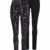 Bekleidung H.I.S Leggings In Schwarz-bedruckt, Schwarz-uni Günstig Kaufen