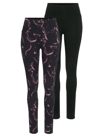 Bekleidung H.I.S Leggings In Schwarz-bedruckt, Schwarz-uni Günstig Kaufen 1 Bekleidung H.I.S Leggings In Schwarz-bedruckt, Schwarz-uni Günstig Kaufen