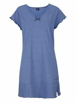 Umstands- & Stillmode H.I.S Nachthemd In Blau-geringelt Günstig Kaufen