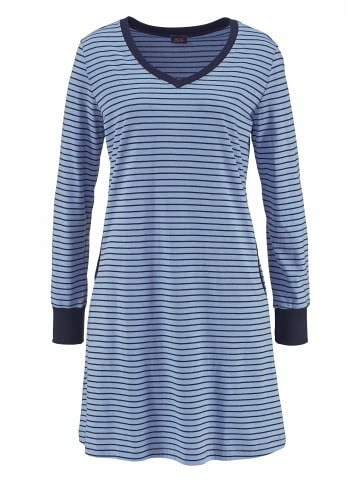 Umstands- & Stillmode H.I.S Nachthemd In Blau-gestreift Günstig Kaufen 1 Umstands- & Stillmode H.I.S Nachthemd In Blau-gestreift Günstig Kaufen
