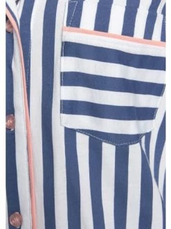 Umstands- & Stillmode H.I.S Nachthemd In Blau-weiß-peach Günstig Kaufen -HIS SHOP h i s nachthemd in blau weiss peach 4